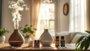 Rotina de Aromaterapia: Protocolos para Manhã, Tarde e Noite
